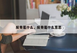 反骨是什么，反骨是什么意思