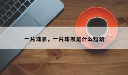 一片漆黑，一片漆黑是什么短语
