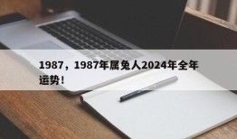 1987，1987年属兔人2024年全年运势！