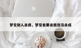 梦见别人杀我，梦见有要杀我但没杀成