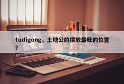 tudigong，土地公的摆放最旺的位置？