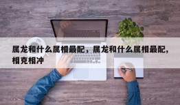 属龙和什么属相最配，属龙和什么属相最配,相克相冲