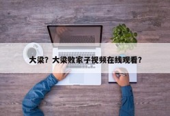 大梁？大梁败家子视频在线观看？