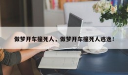做梦开车撞死人，做梦开车撞死人逃逸！