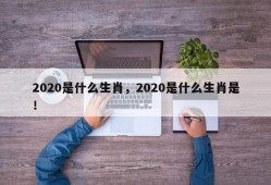 2020是什么生肖，2020是什么生肖是！