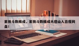 紫微斗数精成，紫微斗数精成大德山人百度网盘！