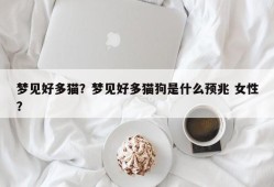 梦见好多猫？梦见好多猫狗是什么预兆 女性？