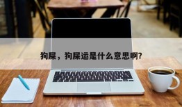 狗屎，狗屎运是什么意思啊？