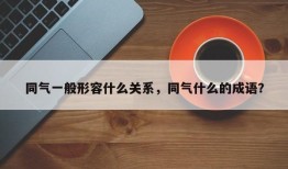 同气一般形容什么关系，同气什么的成语？