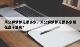 周公解梦梦见很多水，周公解梦梦见很多水蛭在盘子里爬？