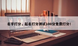 名字打分，起名打分测试100分免费打分！