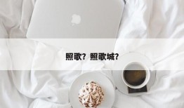 照歌？照歌城？